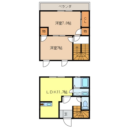 プレタメゾン壱号館の物件間取画像